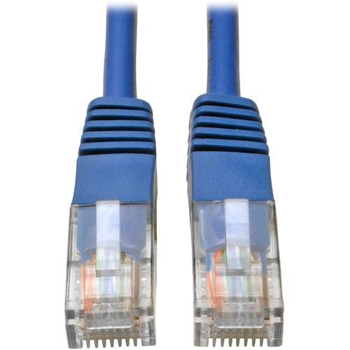 Tripp Lite N002-006-BL Cat5e UTP Patch Cable - 6 ft Category 5e Network Cable - First End: 1 x RJ-45 Male Network - Second End: 1 x RJ-45 Male Network - Patch Cable - Blue