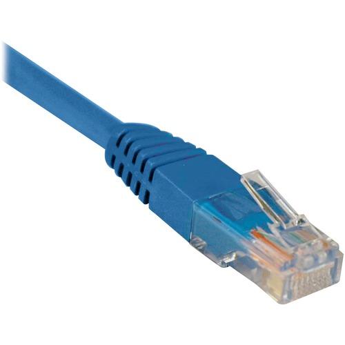 Tripp Lite Cat5e Patch Cable - 7 ft Category 5e Network Cable - First End: 1 x RJ-45 Male - Second End: 1 x RJ-45 Male - Patch Cable - Blue - 1 Each