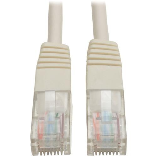 Tripp Lite Cat5e Patch Cable - 10ft - 1 x RJ-45 Male - 1 x RJ-45 Male - White