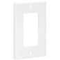 Tripp Lite Single-Gang Faceplate, Decora Style - Vertical, White - 1-gang - White - Acrylonitrile Butadiene Styrene (ABS)