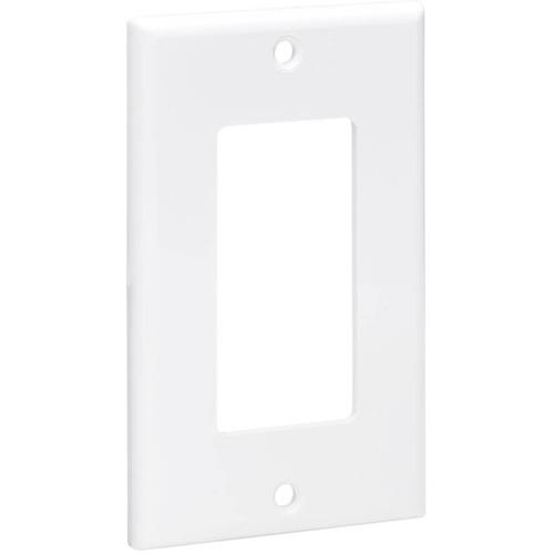 Tripp Lite Single-Gang Faceplate, Decora Style - Vertical, White - 1-gang - White - Acrylonitrile Butadiene Styrene (ABS)