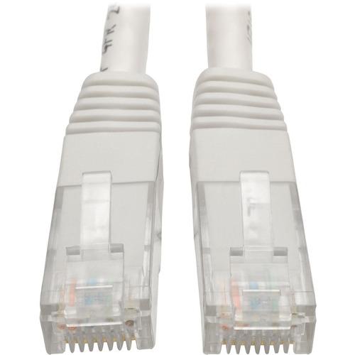 Tripp Lite Premium N200-006-WH RJ-45 Patch Network Cable - 6 ft RJ-45 Network Cable for Computer, Printer, Gaming Console, Blu-ray Player, Photocopier, Router, Modem - First End: 1 x RJ-45 Male Network - Second End: 1 x RJ-45 Male Network - 1 Gbit/s - Pa