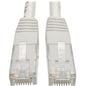 Tripp Lite Cat6 Gigabit Molded Patch Cable (RJ45 M/M), White, 10 ft - 10 ft Category 6 Network Cable for Network Device, Router, Modem, Blu-ray Player, Printer, Computer - First End: 1 x RJ-45 Male Network - Second End: 1 x RJ-45 Male Network - 1 Gbit/s