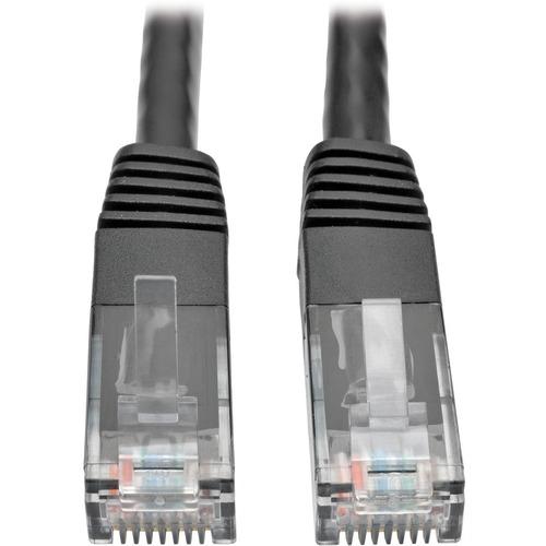 Tripp Lite Premium N200-035-BK RJ-45 Patch Network Cable - 35 ft RJ-45 Network Cable for Computer, Printer, Gaming Console, Blu-ray Player, Photocopier, Router, Modem - First End: 1 x RJ-45 Male Network - Second End: 1 x RJ-45 Male Network - 1 Gbit/s - P