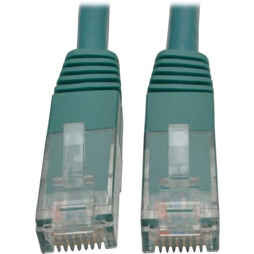 Tripp Lite Premium N200-035-GN RJ-45 Patch Network Cable - 35 ft RJ-45 Network Cable for Computer, Printer, Gaming Console, Blu-ray Player, Photocopier, Router, Modem - First End: 1 x RJ-45 Male Network - Second End: 1 x RJ-45 Male Network - 1 Gbit/s - P