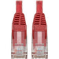 Tripp Lite N201-004-RD Cat.6 UTP Patch Network Cable - 4 ft Category 6 Network Cable for Network Adapter, Network Device, Server, Router, Switch, Hub, Modem - First End: 1 x RJ-45 Male Network - Second End: 1 x RJ-45 Male Network - 1 Gbit/s - Patch Cable