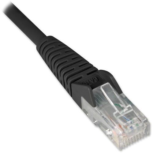 Tripp Lite Cat6 UTP Patch Cable - 14 ft Category 6 Network Cable - First End: 1 x RJ-45 Male - Second End: 1 x RJ-45 Male - Patch Cable - Black - 1 Each