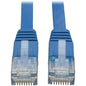 Tripp Lite N201-025-BL-FL Cat6 Patch Cable - Category 6 - 25ft - 1 x RJ-45 Male Network - 1 x RJ-45 Male Network - Blue