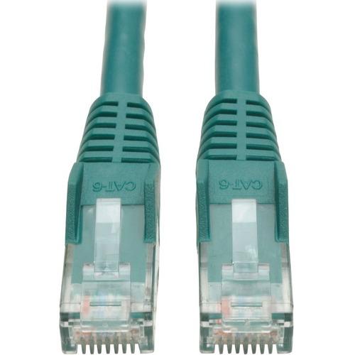 Tripp Lite N201-035-GN Cat.6 UTP Patch Network Cable - 35 ft Category 6 Network Cable for Network Device, Network Adapter, Router, Server, Modem, Hub, Switch - First End: 1 x RJ-45 Male Network - Second End: 1 x RJ-45 Male Network - 1 Gbit/s - Patch Cabl