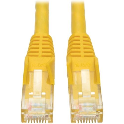 Tripp Lite N201-035-YW Cat.6 UTP Patch Network Cable - 35 ft Category 6 Network Cable for Network Adapter, Network Device, Router, Server, Modem, Hub, Switch - First End: 1 x RJ-45 Male Network - Second End: 1 x RJ-45 Male Network - 1 Gbit/s - Patch Cabl