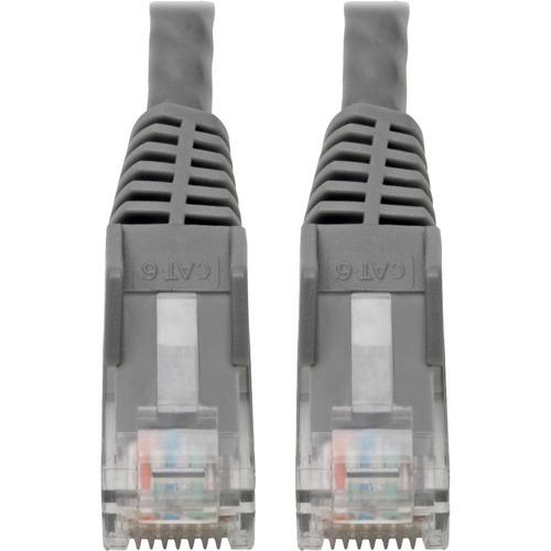 Tripp Lite N201-06N-GY Cat.6 UTP Patch Network Cable - 5.9" Category 6 Network Cable for Network Device, Network Adapter, Router, Server, Modem, Hub, Switch - First End: 1 x RJ-45 Male Network - Second End: 1 x RJ-45 Male Network - 1 Gbit/s - Patch Cable