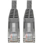 Tripp Lite N201-06N-GY Cat.6 UTP Patch Network Cable - 5.9" Category 6 Network Cable for Network Device, Network Adapter, Router, Server, Modem, Hub, Switch - First End: 1 x RJ-45 Male Network - Second End: 1 x RJ-45 Male Network - 1 Gbit/s - Patch Cable