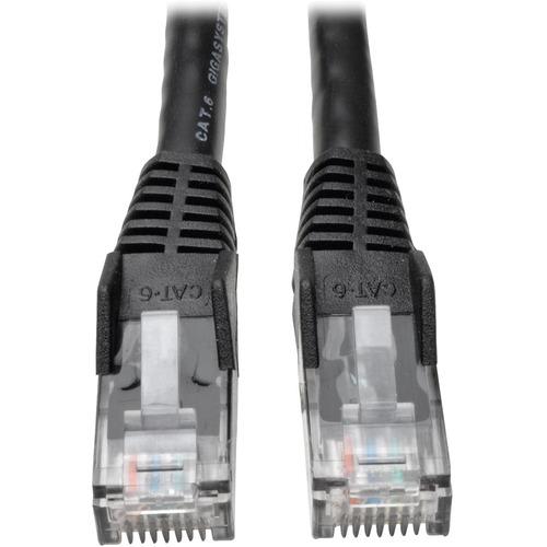 Tripp Lite N201-075-BK Cat.6 UTP Patch Network Cable - 75 ft Category 6 Network Cable for Network Device, Network Adapter, Router, Server, Modem, Hub, Switch - First End: 1 x RJ-45 Male Network - Second End: 1 x RJ-45 Male Network - 1 Gbit/s - Patch Cabl