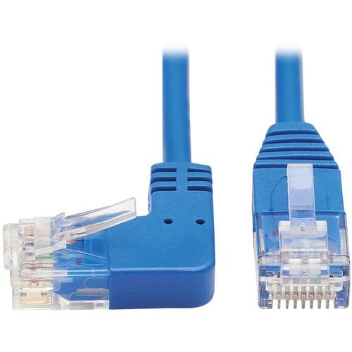 Tripp Lite N204-S01-BL-DN Cat.6 UTP Patch Network Cable - 1 ft Category 6 Network Cable for Network Device, Router, Server, Switch, Workstation, VoIP Device, Printer, Computer, Photocopier, Modem, Patch Panel, ... - First End: 1 x RJ-45 Male Network - Se