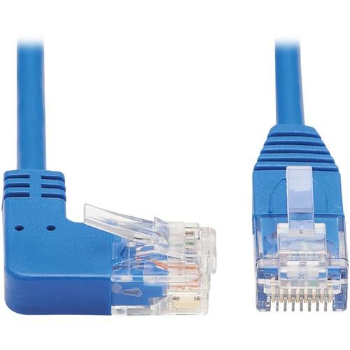 Tripp Lite N204-S01-BL-RA Cat.6 UTP Patch Network Cable - 1 ft Category 6 Network Cable for Network Device, Router, Server, Switch, Workstation, VoIP Device, Printer, Computer, Photocopier, Modem, Patch Panel, ... - First End: 1 x RJ-45 Male Network - Se