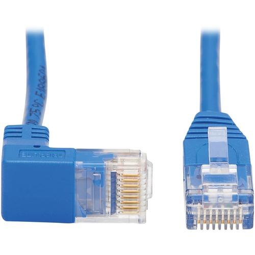 Tripp Lite N204-S02-BL-DN Cat.6 UTP Patch Network Cable - 2 ft Category 6 Network Cable for Network Device, Router, Server, Switch, Workstation, VoIP Device, Printer, Computer, Photocopier, Modem, Patch Panel, ... - First End: 1 x RJ-45 Male Network - Se