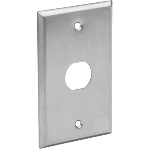 Tripp Lite N206-FP01-IND RJ45 Bulkhead Wall Plate, 1 Cutout, Industrial, Metal - 1 x Total Number of Socket(s) - 1-gang - Silver - Metal, Stainless Steel - TAA Compliant