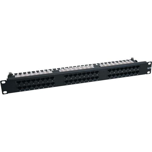 Tripp Lite 48-Port Cat6 Cat5 Patch Panel High Density 110 Punch down Rackmount 1URM TAA - 48 x RJ-45