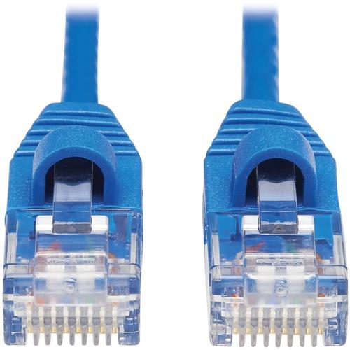 Tripp Lite Cat6a 10G Snagless Molded Slim UTP Network Patch Cable (M/M), Blue, 10 ft. - 10 ft Category 6a Network Cable for Computer, Server, Router, Printer, Switch, Network Device, Hub, Modem, Patch Panel, Photocopier - First End: 1 x RJ-45 Male Networ