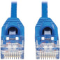 Tripp Lite Cat6a 10G Snagless Molded Slim UTP Network Patch Cable (M/M), Blue, 15 ft. - 15 ft Category 6a Network Cable for Computer, Server, Router, Printer, Switch, Network Device, Hub, Modem, Patch Panel, Photocopier - First End: 1 x RJ-45 Male Networ