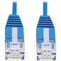 Tripp Lite Cat6a 10G Certified Molded Ultra-Slim UTP Ethernet Cable (RJ45 M/M), Blue, 10ft. - 10 ft Category 6a Network Cable for Network Device, Server, Switch, Router, Printer, Computer, Photocopier, Modem - First End: 1 x RJ-45 Male Network - Second E