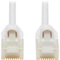 Tripp Lite Safe-IT N261AB-S02-WH Cat.6a UTP Network Cable - 2 ft Category 6a Network Cable for Network Device, Patch Panel, Switch, Server, Modem, Router, Network Adapter, Hub - First End: 1 x RJ-45 Male Network - Second End: 1 x RJ-45 Male Network - 10
