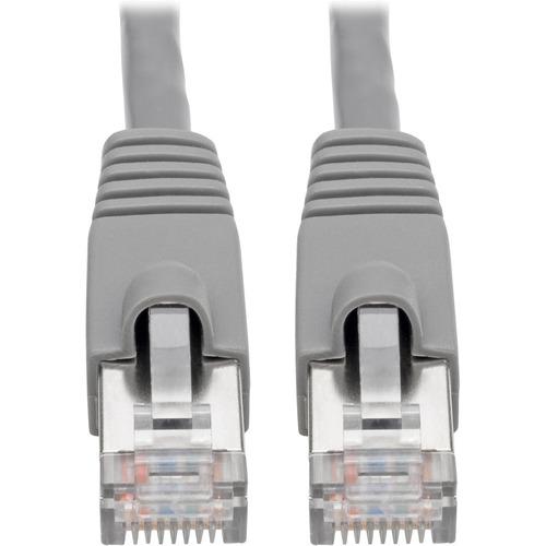 Tripp Lite N262-010-GY Cat.6a STP Patch Network Cable - 1 ft Category 6a Network Cable for Network Device, Switch, Modem, Router, Hub, Patch Panel, VoIP Device, Camera - First End: 1 x RJ-45 Male Network - Second End: 1 x RJ-45 Male Network - 10 Gbit/s -