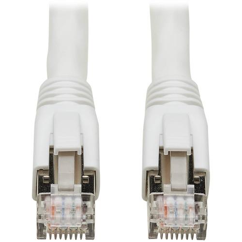 Tripp Lite N272-040-WH Cat.8 S/FTP Network Cable - 40 ft Category 8 Network Cable for Network Device, Digital Signage Player, VoIP Device, Security Camera, Patch Panel, Workstation, Network Switch, Modem, Hub, Access Control Device, Ethernet Switch, ...