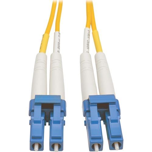 Tripp Lite Duplex Singlemode 9/125 Fiber Patch Cable (LC/LC), 6 m (20 ft) - 19.7 ft Fiber Optic Network Cable for Network Device, Patch Panel, Switch - First End: 2 x LC Male Network - Second End: 2 x LC Male Network - Patch Cable - 9/125 Âµm - Yellow