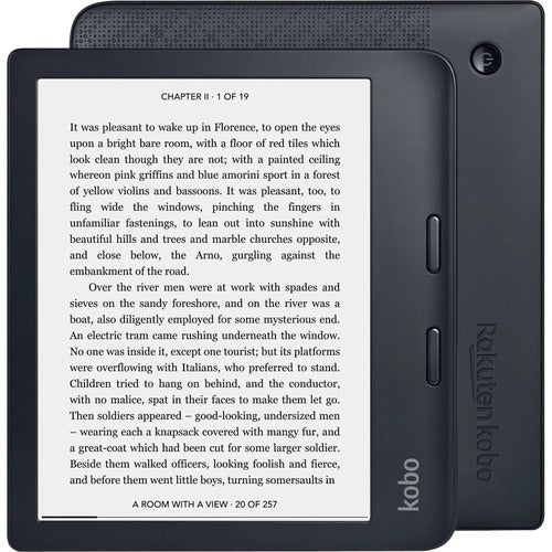 Kobo Libra 2 Digital Text Reader - ePub, EPUB 3, PDF, MOBI, TXT, HTML, RTF, CBZ, CBR, FlePub - JPEG, GIF, PNG, BMP, TIFF - 7" Display - 32 GB Flash