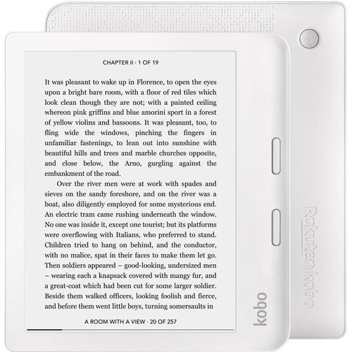 Kobo Libra 2 Digital Text Reader - ePub, EPUB 3, PDF, MOBI, TXT, HTML, RTF, CBZ, CBR, FlePub - JPEG, GIF, PNG, BMP, TIFF - 7" Display - 32 GB Flash