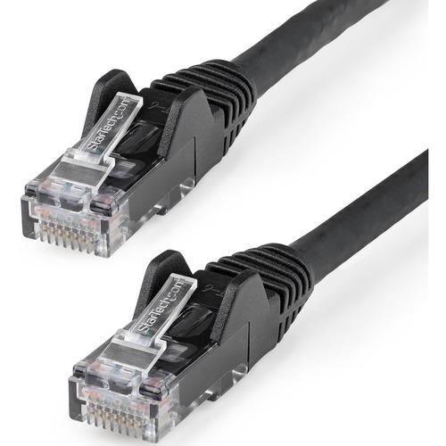 StarTech.com 20ft (6m) CAT6 Ethernet Cable, LSZH (Low Smoke Zero Halogen) 10 GbE Snagless 100W PoE UTP RJ45 Black Network Patch Cord, ETL - 20ft/6.1m Black LSZH CAT6 Ethernet Cable - 10GbE Multi Gigabit 1/2.5/5Gbps/10Gbps to 55m - 100W PoE++ - ANSI/TIA-5