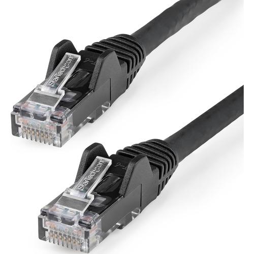 StarTech.com 6ft (1.8m) CAT6 Ethernet Cable, LSZH (Low Smoke Zero Halogen) 10 GbE Snagless 100W PoE UTP RJ45 Black Network Patch Cord, ETL - 6ft/1.8m Black LSZH CAT6 Ethernet Cable - 10GbE Multi Gigabit 1/2.5/5Gbps/10Gbps to 55m - 100W PoE++ - ANSI/TIA-5