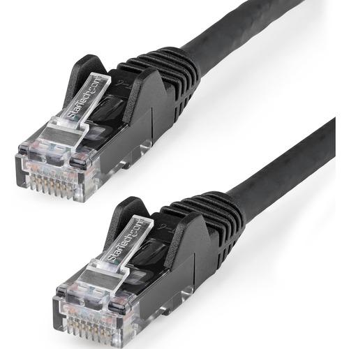 StarTech.com 6in (15cm) CAT6 Ethernet Cable, LSZH (Low Smoke Zero Halogen) 10 GbE Snagless 100W PoE UTP RJ45 Black Network Patch Cord, ETL - 6in/15.2cm Black LSZH CAT6 Ethernet Cable - 10GbE Multi Gigabit 1/2.5/5Gbps/10Gbps to 55m - 100W PoE++ - ANSI/TIA