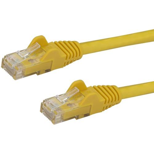 StarTech.com 10ft CAT6 Ethernet Cable - Yellow Snagless Gigabit - 100W PoE UTP 650MHz Category 6 Patch Cord UL Certified Wiring/TIA - 10ft Yellow CAT6 Ethernet cable delivers Multi Gigabit 1/2.5/5Gbps & 10Gbps up to 160ft - 650MHz - Fluke tested to ANSI/