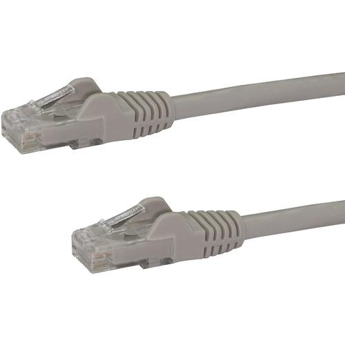 StarTech.com 14ft CAT6 Ethernet Cable - Gray Snagless Gigabit - 100W PoE UTP 650MHz Category 6 Patch Cord UL Certified Wiring/TIA - 14ft Gray CAT6 Ethernet cable delivers Multi Gigabit 1/2.5/5Gbps & 10Gbps up to 160ft - 650MHz - Fluke tested to ANSI/TIA-