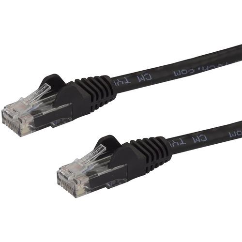 StarTech.com 3ft CAT6 Ethernet Cable - Black Snagless Gigabit - 100W PoE UTP 650MHz Category 6 Patch Cord UL Certified Wiring/TIA - 3ft Black CAT6 Ethernet cable delivers Multi Gigabit 1/2.5/5Gbps & 10Gbps up to 160ft - 650MHz - Fluke tested to ANSI/TIA-