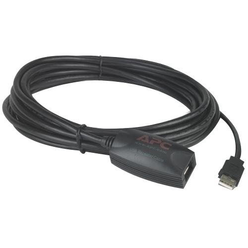 Schneider Electric APC by Schneider Electric NetBotz USB 2.0 Latching Repeater Cable - Plenum - 16.4 ft USB Data Transfer Cable - First End: 1 x Type A Male USB - Second End: 1 x Type A Female USB