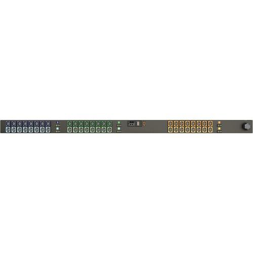 Vertiv Geist rPDU MN03E9W1-48L138-5CS15A0A10-S 48-Outlets PDU - Monitored - 3P+E CA - 48 x U-Lock IEC 60320 C13 - 230 V AC - Network (RJ-45) - Vertical - Rack-mountable - TAA Compliant