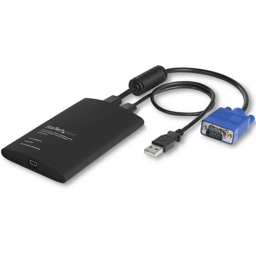 StarTech.com USB Crash Cart Adapter with File Transfer & Video Capture at 1920 x1200 60Hz - KVM adapter accesses any VGA and USB system - Instant BIOS-level control - Video capture at 1920 x 1200 60Hz - Share troubleshooting info with file transfer - Eli