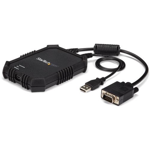 StarTech.com Laptop to Server KVM Console - Rugged USB Crash Cart Adapter with File Transfer and Video Capture - Turn your laptop into a portable KVM console for accessing servers, ATMs and kiosks with file transfer and video capture - KVM Console to USB
