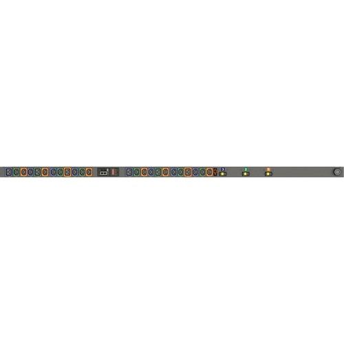 Vertiv Geist MNR3EGB1-24PH68-3TL21A0A10-S-A 24-Outlets PDU - Monitored - NEMA L21-20P - 18 x U-Lock IEC 60320 C13, 6 x U-Lock IEC 60320 C19 - 230 V AC - Network (RJ-45) - 0U - Vertical - Rack-mountable