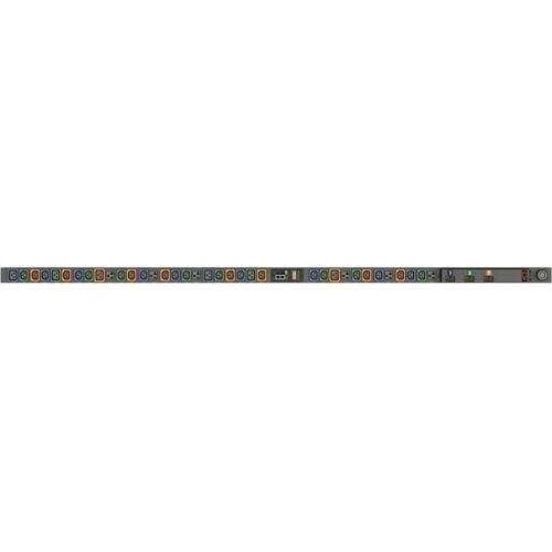 Vertiv Geist MNR3EGW1-36MT79-3TL21A0A10-S-A 36-Outlets PDU - Monitored - NEMA L21-30P - 24 x U-Lock IEC 60320 C13, 6 x U-Lock IEC 60320 C19, 6 x NEMA 5-20R - 120 V AC, 230 V AC - Network (RJ-45) - 0U - Vertical - Rack-mountable