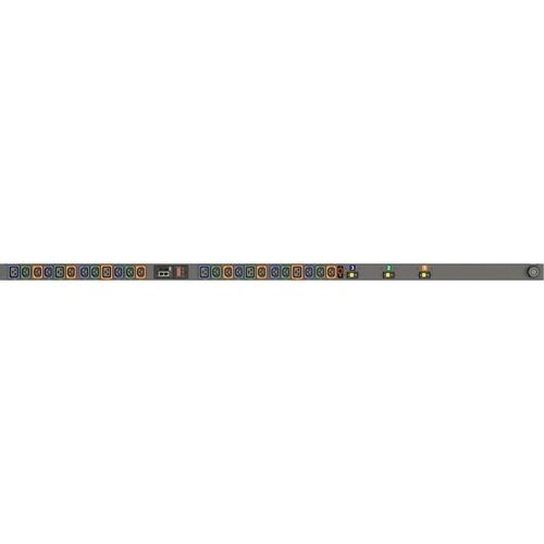 Vertiv Geist MNR3EGB1-24PH68-3TL15A0A10-S-A 24-Outlets PDU - Monitored - NEMA L15-30P - 18 x U-Lock IEC 60320 C13, 6 x U-Lock IEC 60320 C19 - 230 V AC - Network (RJ-45) - 0U - Vertical - Rack-mountable