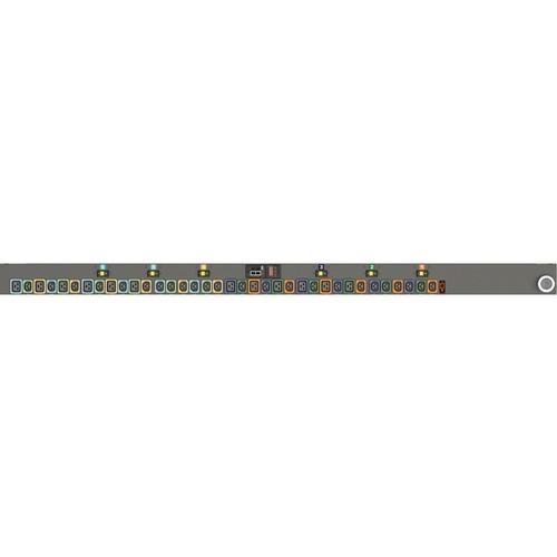 Vertiv Geist MNR3EHB1-36PNB8-6PS15B0A10-S-A 36-Outlets PDU - Monitored - 3P+E (IP44) - 24 x U-Lock IEC 60320 C13, 12 x U-Lock IEC 60320 C19 - 230 V AC - Network (RJ-45) - 0U - Vertical - Rack-mountable