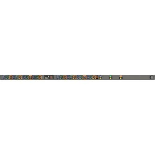 Vertiv Geist MNU3EGB1-24PH68-3TL15A0A10-S-A 24-Outlet PDU - Switched - NEMA L15-30P - 18 x U-Lock IEC 60320 C13, 6 x U-Lock IEC 60320 C19 - 230 V AC - Network (RJ-45) - 0U - Vertical - Rack-mountable