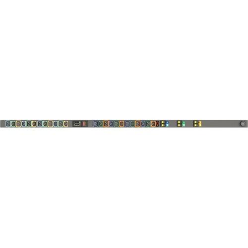 Vertiv Geist MNU3EGB1-24PBB3-3TL56A0A10-S-A 24-Outlet PDU - Switched - NEMA L22-30P - 12 x U-Lock IEC 60320 C13, 12 x U-Lock IEC 60320 C19 - 230 V AC, 415 V AC - Network (RJ-45) - 0U - Vertical - Rack-mountable