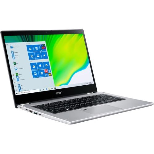 Acer Spin 3 SP314-21 SP314-21-R9GU 14" Touchscreen 2 in 1 Notebook - Full HD - 1920 x 1080 - AMD Ryzen 3 3250U Dual-core (2 Core) 2.60 GHz - 8 GB RAM - 256 GB SSD - Pure Silver - Windows 10 Home - AMD Radeon Graphics - English (US), French Keyboard - 12