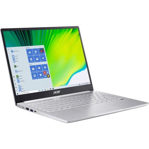 Acer Swift 3 SF313-53 SF313-53-57B7 13.5" Notebook - 2256 x 1504 - Intel Core i5 (11th Gen) i5-1135G7 Quad-core (4 Core) 2.40 GHz - 8 GB RAM - 512 GB SSD - Sparkly Silver - Windows 10 Home - Intel Iris Xe Graphics - In-plane Switching (IPS) Technology, C
