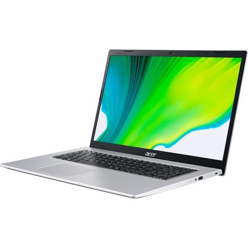 Acer Aspire 3 A317-33 A317-33-P9JT 17.3" Notebook - HD+ - 1600 x 900 - Intel Pentium Silver N6000 Quad-core (4 Core) 1.10 GHz - 8 GB RAM - 256 GB SSD - Pure Silver - Windows 10 Home - Intel UHD Graphics 615 - English (US), French Keyboard - 7.50 Hour Bat